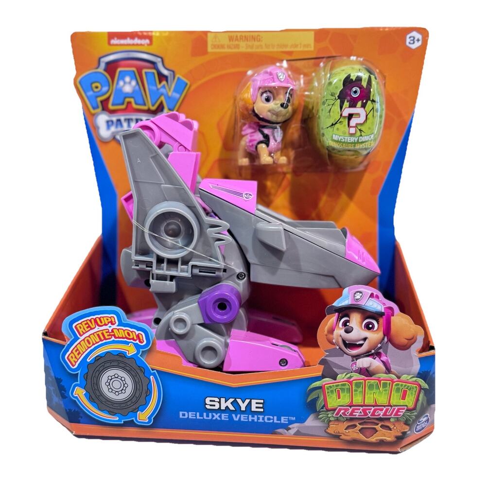 PAW Patrol Dino Rescue Skye’s Deluxe Rev Up Vehicle with Mystery Dinosaur
